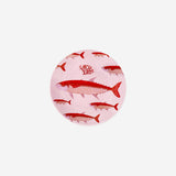 Plate with pink fish print - 16 cm Kitchen Flying Tiger Copenhagen 