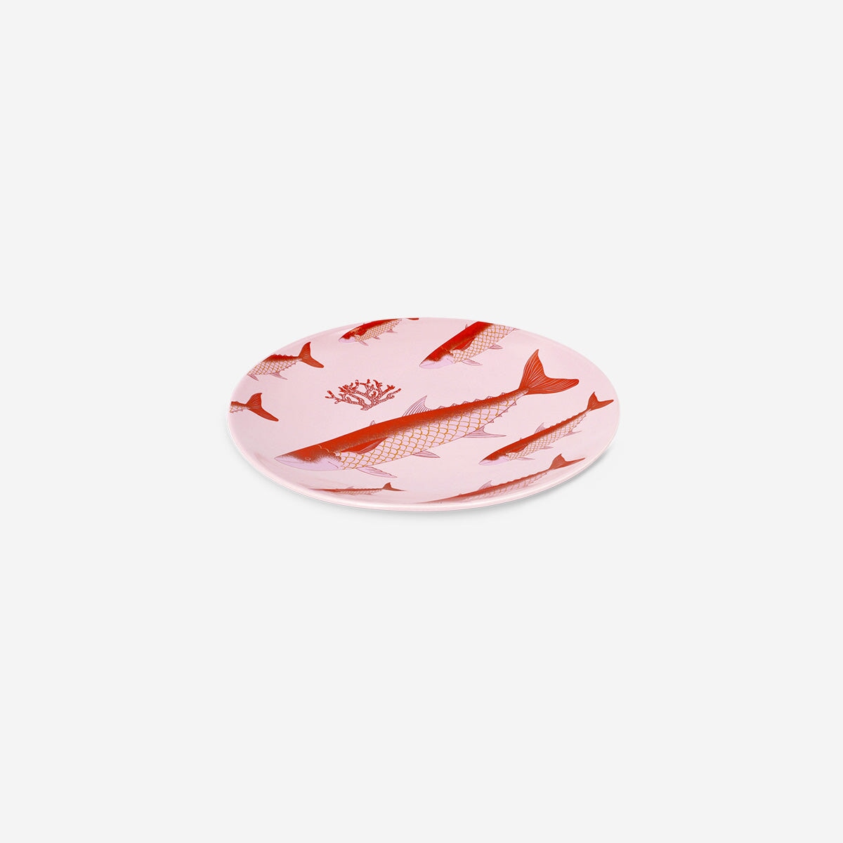 Plate with pink fish print - 16 cm Kitchen Flying Tiger Copenhagen 