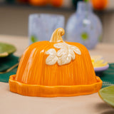 Flying Tiger Copenhagen pumpkin butter tray, 16 cm kitchen accessory with a festive pumpkin design, ideal for serving or display.