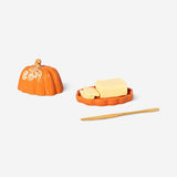 Flying Tiger Copenhagen pumpkin butter tray, 16 cm, kitchen accessory with a decorative pumpkin design.