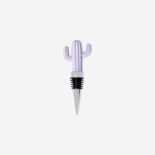 Purple cactus wine stopper