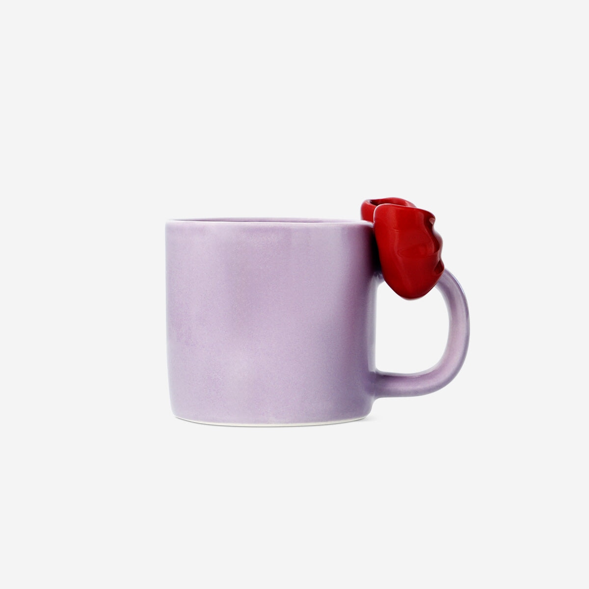 Purple mug with embossed bow - 300 ml kitchen Flying Tiger Copenhagen 