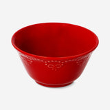 Red bowl with embossed bow - 12 cm Kitchen Flying Tiger Copenhagen 