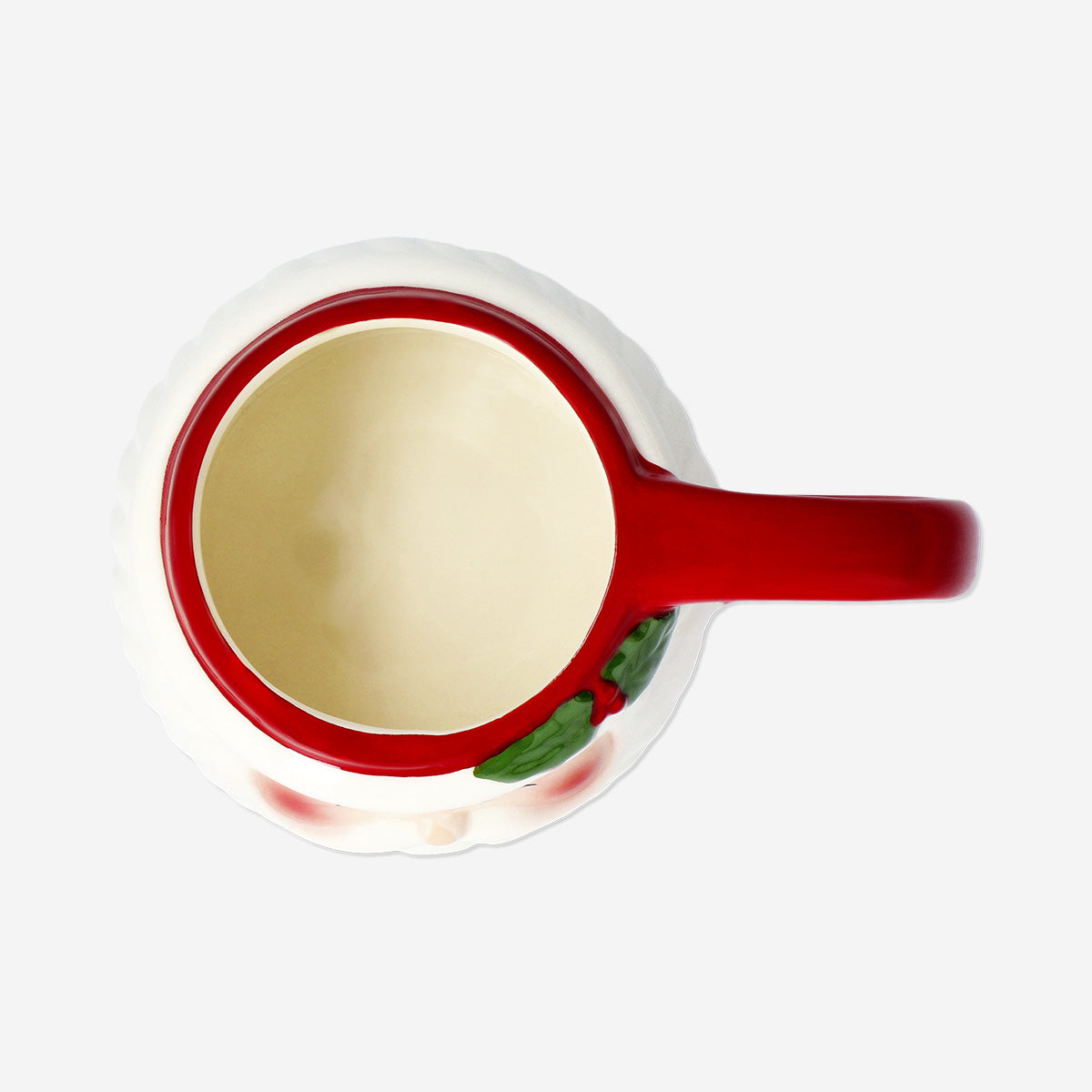 Flying Tiger Copenhagen Santa face mug, 380 ml kitchen cup with festive Santa design, perfect for holiday beverages.