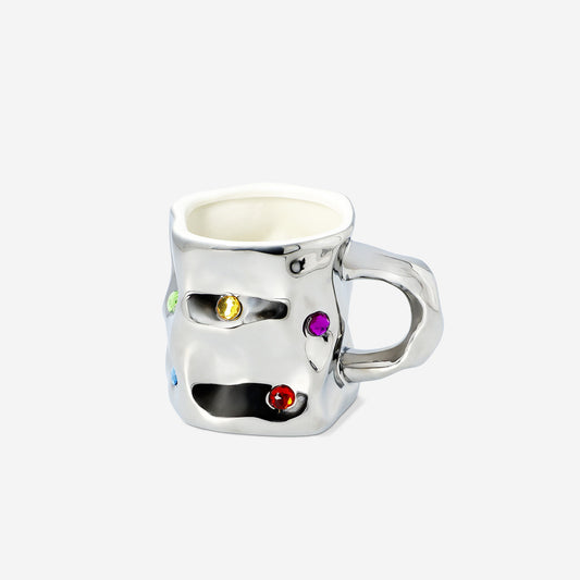 Silver mug with gemstones - 270 ml