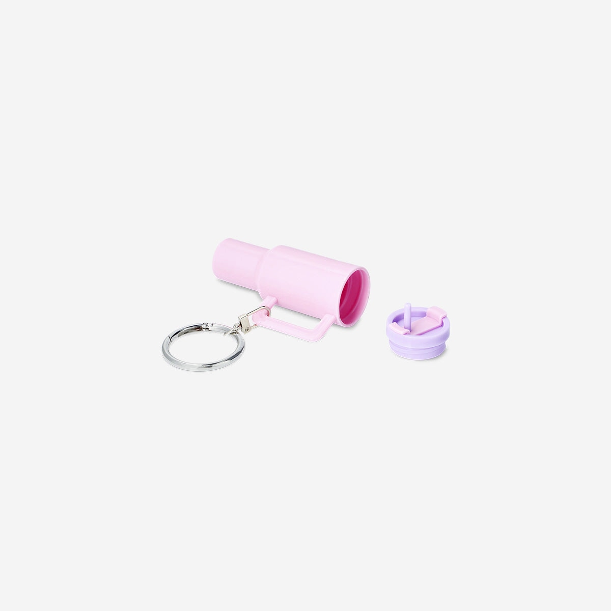Container Key Ring Snack Container Key Ring for Tumbler – Pink, Portable & Fun – Flying ...