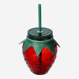 Strawberry cup with lid and straw Kitchen Flying Tiger Copenhagen 