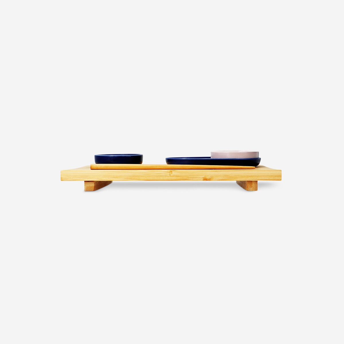 Sushi Set for Two – Stylish Ceramic & Bamboo Serveware Gift