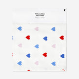 Tea towels with hearts and stripes - 2 pcs