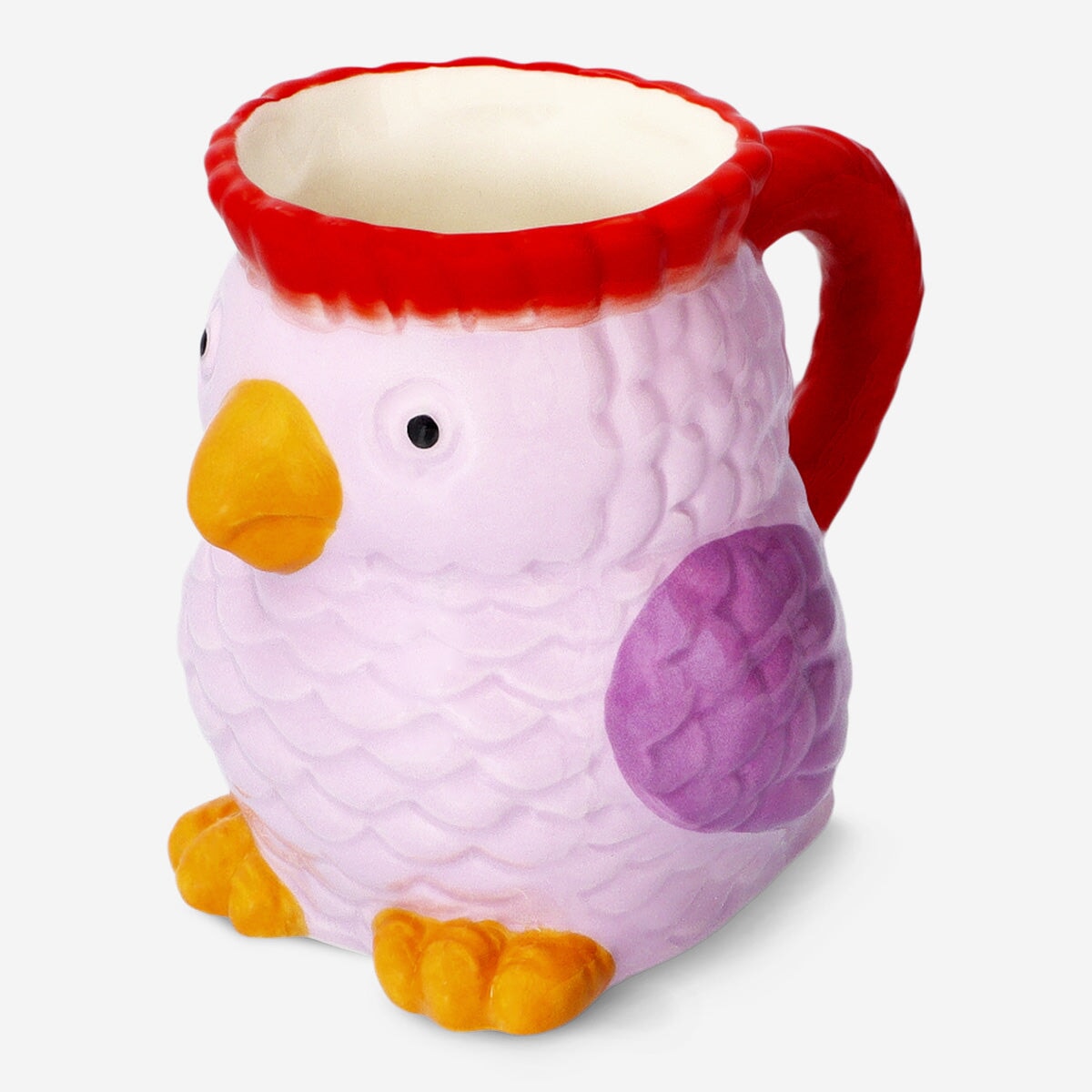 Tropical bird mug from Flying Tiger Copenhagen, 250 ml kitchen cup with colorful bird design and curved handle.