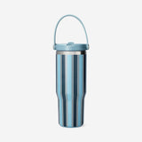 Tumbler with silicone strap and green stripes - 800 ml Kitchen Flying Tiger Copenhagen 