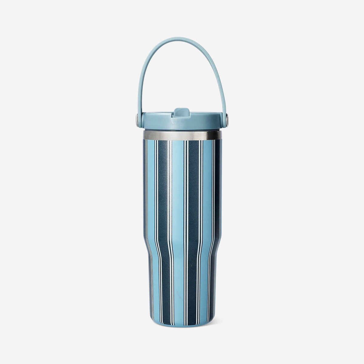 Tumbler with silicone strap and green stripes - 800 ml Kitchen Flying Tiger Copenhagen 