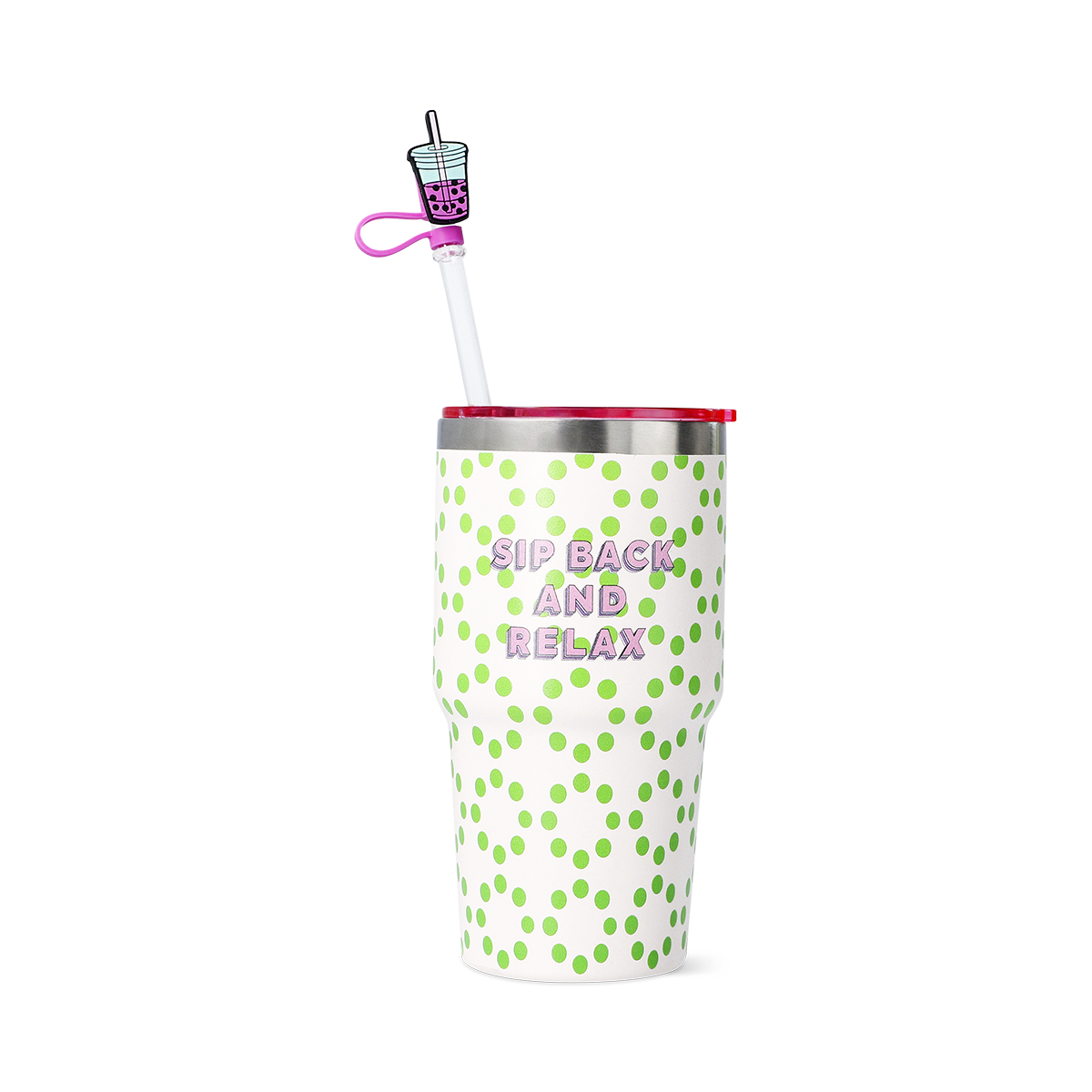 Juomapullo, jossa on pillit ja kuvakkeelliset pillinsuojat - 3 kpl