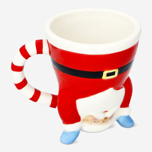 Upside down Santa mug by Flying Tiger Copenhagen, 200 ml kitchen mug with festive Santa design, perfect for holiday beverages.