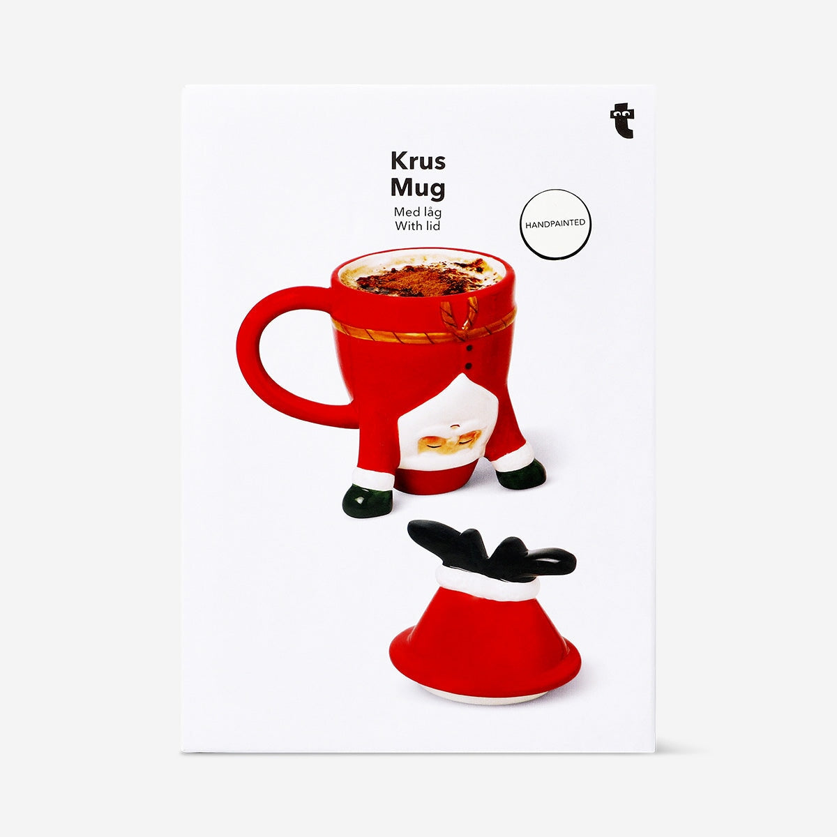 Upside down Santa mug with lid - 300 ml Kitchen Flying Tiger Copenhagen 