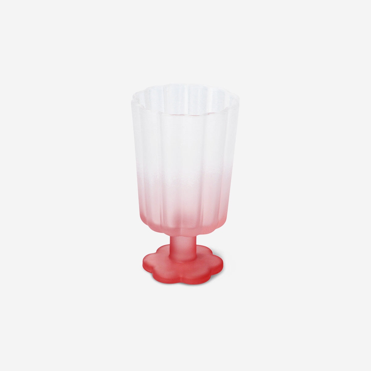 Wine glass with frosted pink finish Kitchen Flying Tiger Copenhagen 