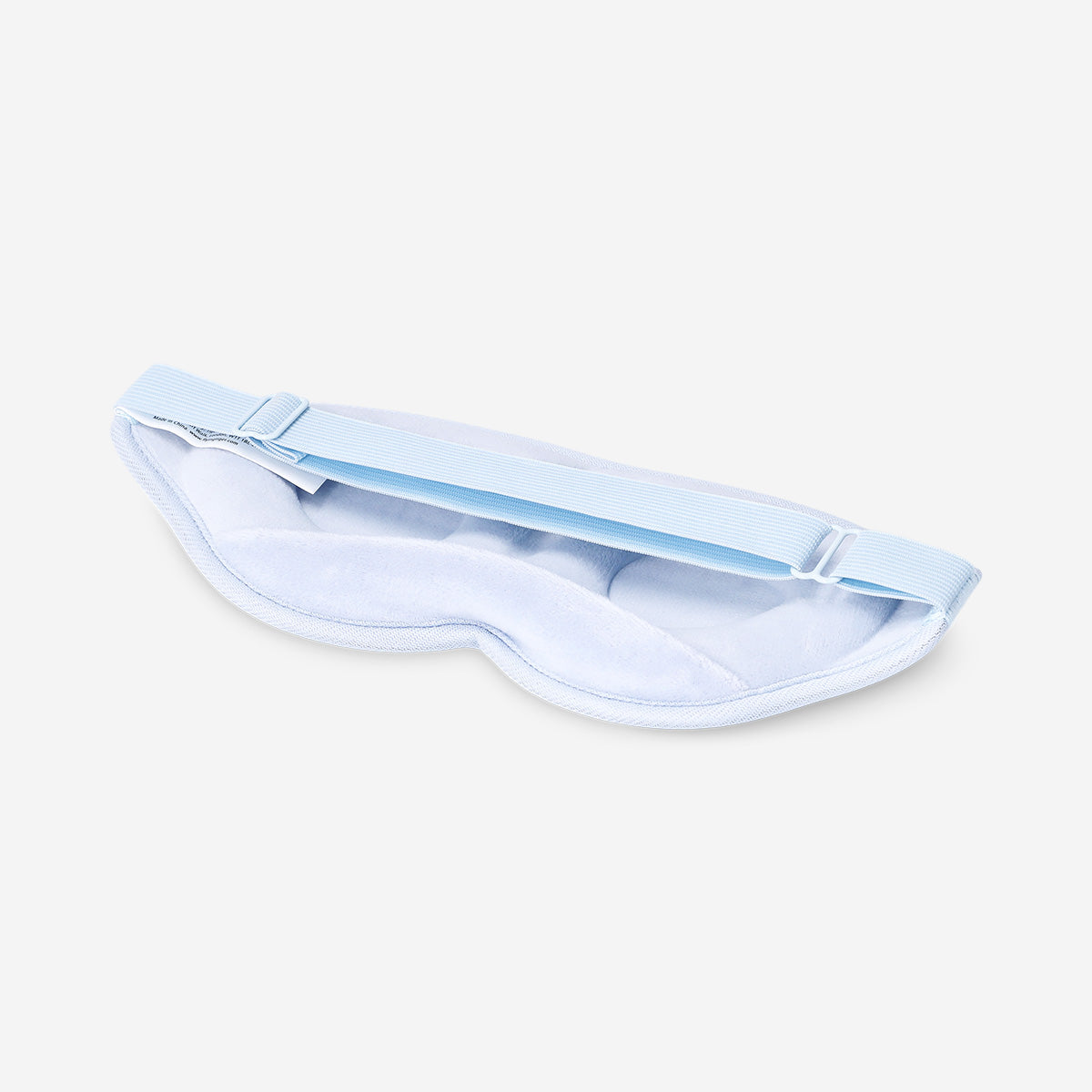 Blue sleeping mask for adults with foam