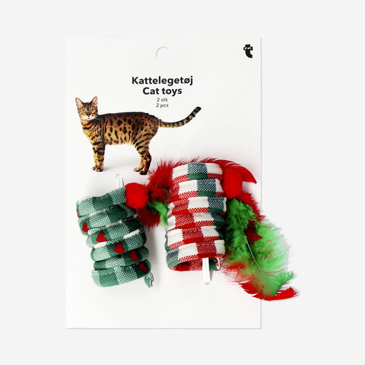 Cat toy - Springs with checks