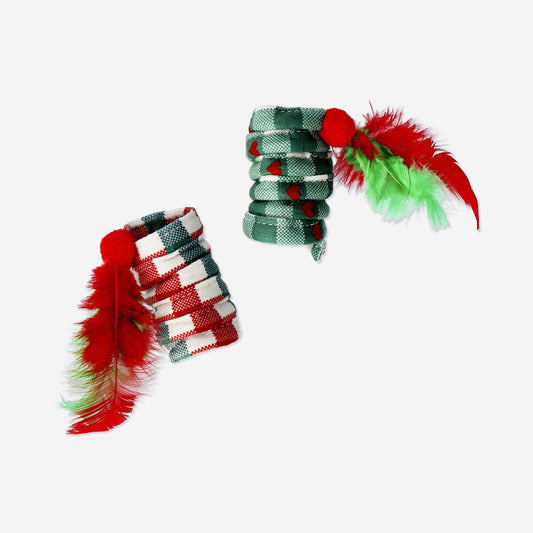 Cat toy - Springs with checks