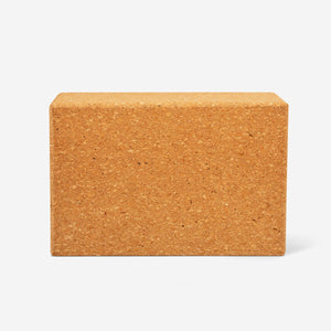 Cork yoga block from Flying Tiger Copenhagen, a natural leisure accessory for yoga and stretching exercises.