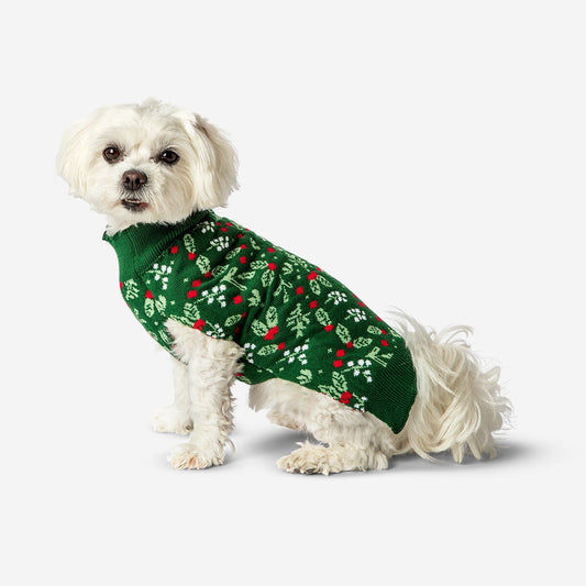 Suéter para perro - Estampado de acebo