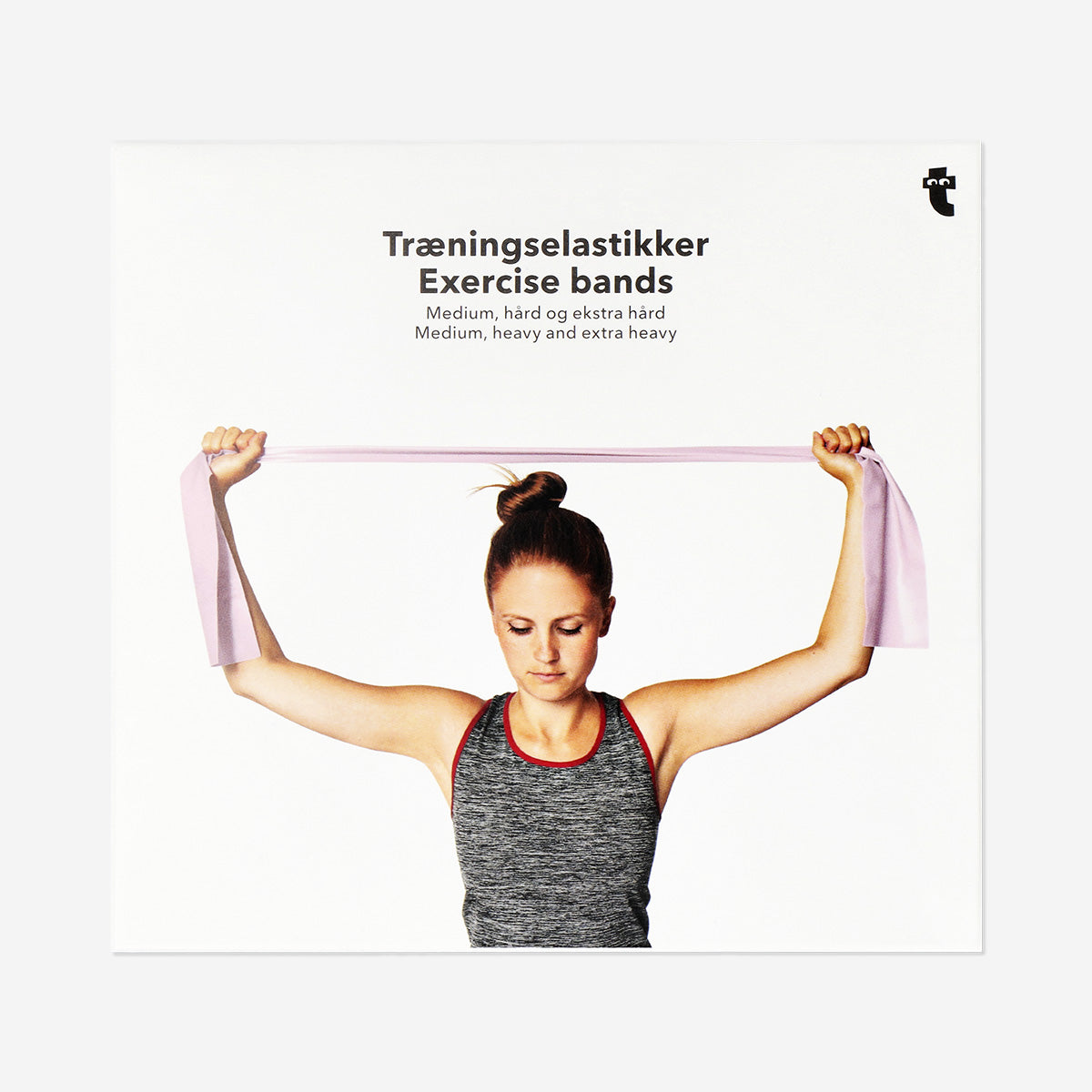 Open exercise bands in medium, heavy, and extra heavy options from Flying Tiger Copenhagen for versatile leisure workouts.