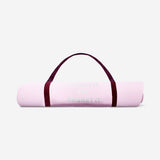 Pink Flying Tiger Copenhagen leisure exercise mat laid flat, showing soft, cushioned surface for yoga or workout routines.