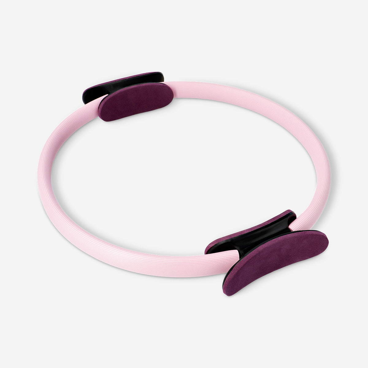 Pink Pilates ring from Flying Tiger Copenhagen, 38 cm diameter, used for fitness and leisure exercises.