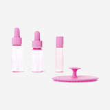 Pink travel set for skincare - 4 pcs
