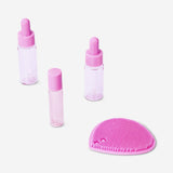 Pink travel set for skincare - 4 pcs