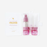 Set de viaje rosa en caja - 5 piezas