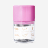 Pink travel set with stickers - 4 pcs