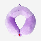 Purple travel neck pillow for kids