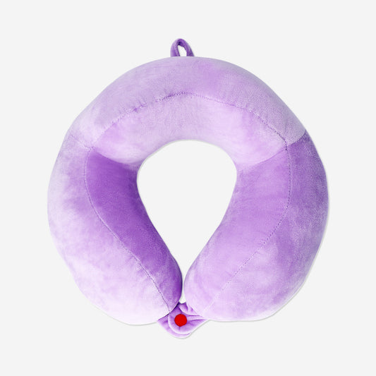 Purple travel neck pillow for kids