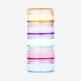 Stackable jars for travel - 5 pcs