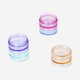 Stackable jars for travel - 5 pcs