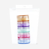 Stackable jars for travel - 5 pcs