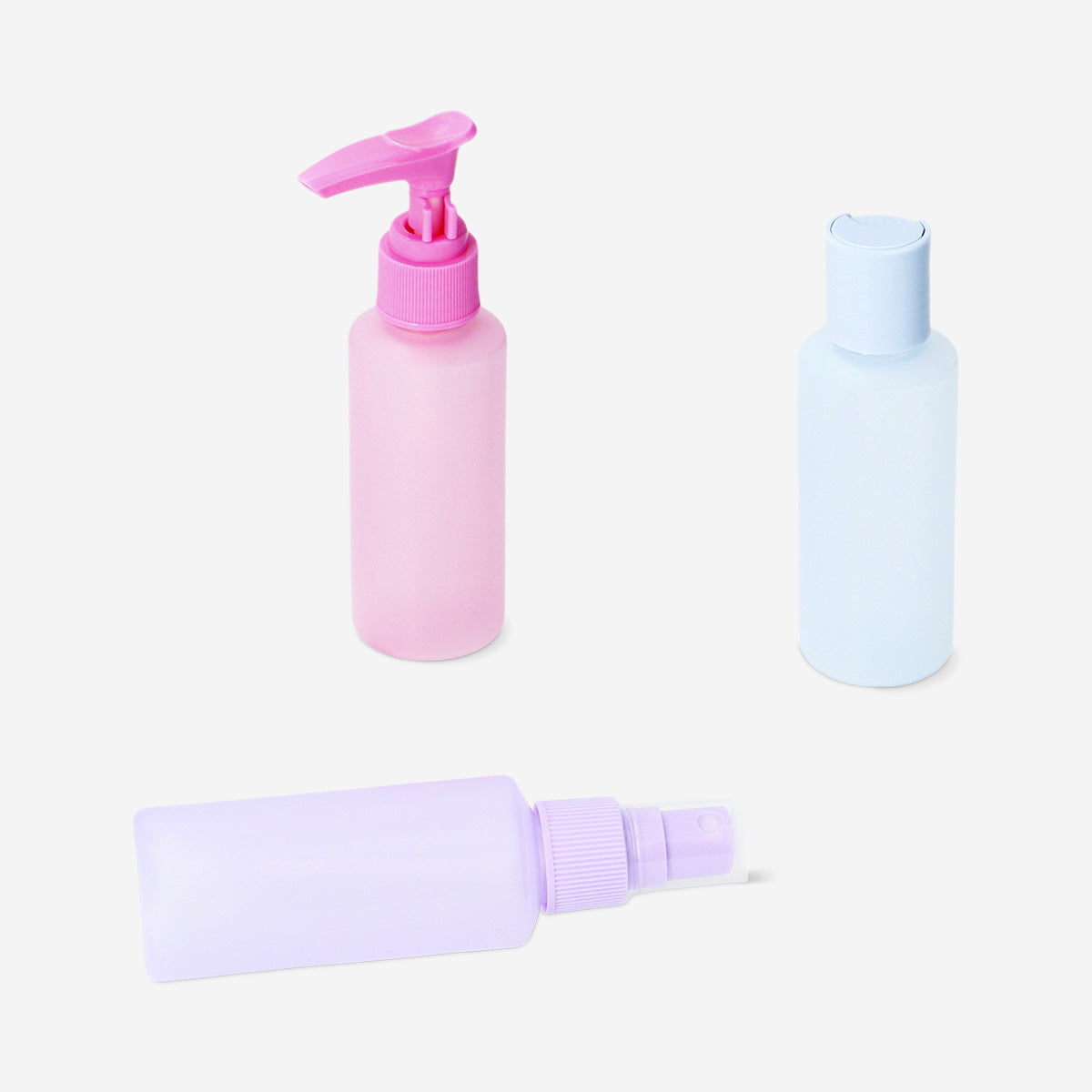 Travel set in frosted colours - 3 pcs