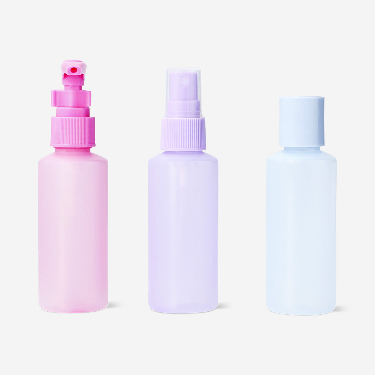 Travel set in frosted colours - 3 pcs