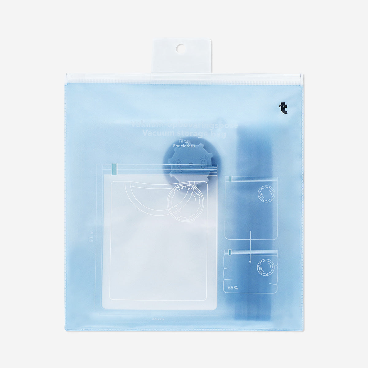 Vacuum storage bag for clothing - 50 cm