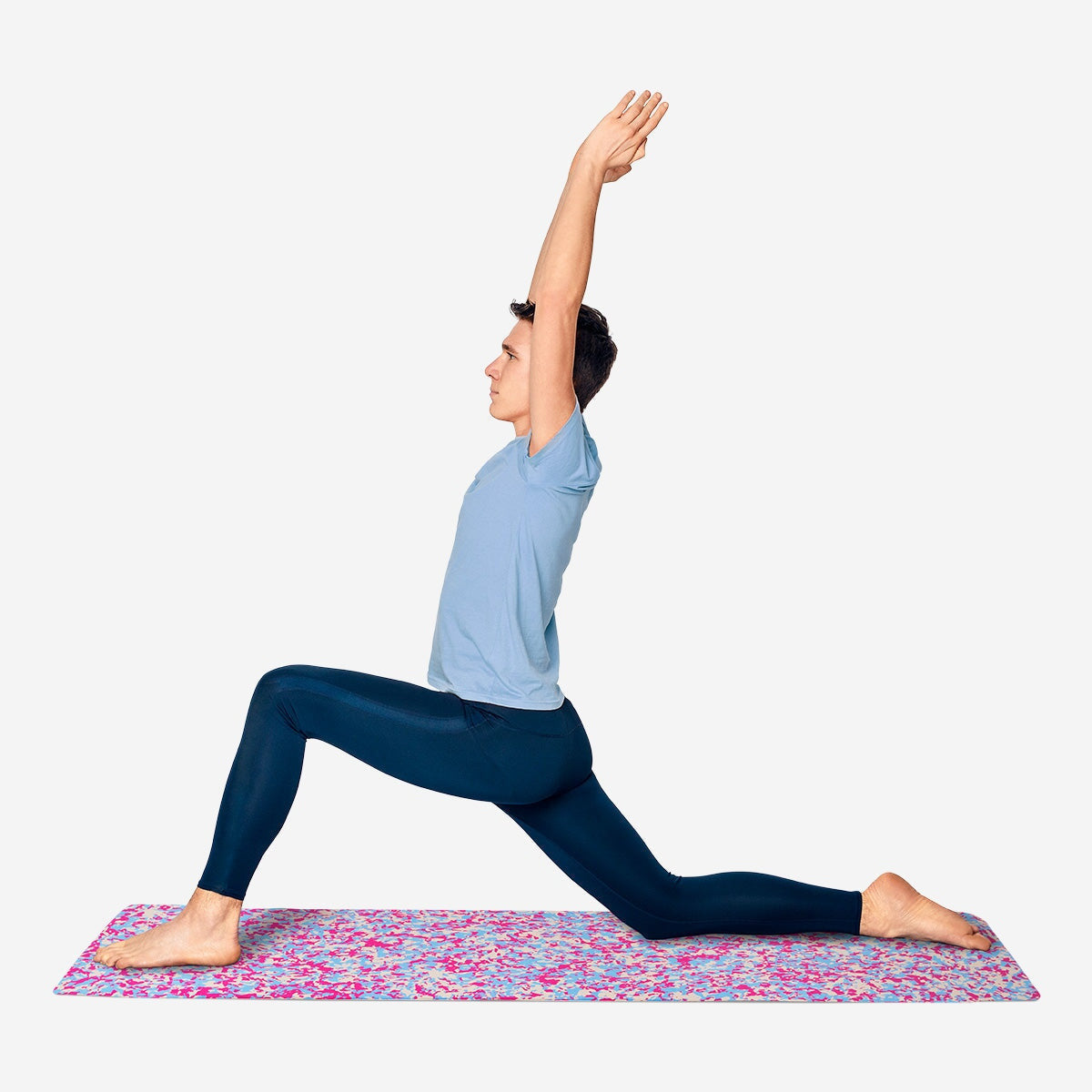 Terasso Look Yoga Mat – Pink & Gray 183x61cm | Yoga Gear | Flying Tiger ...