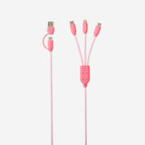 3-in-1 Pink charging cable