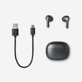 Black wireless earphones with microphone Media Flying Tiger Copenhagen 