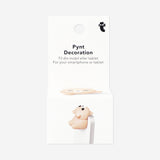 Decorazioni per smartphone e laptop con orso marrone