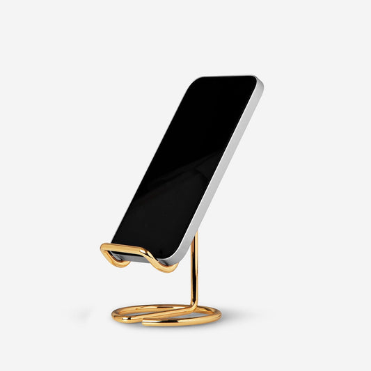 Gouden smartphone standaard