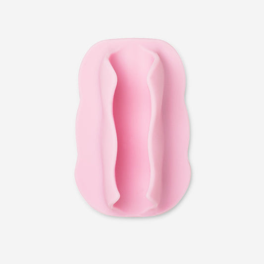 Pink adhesive lip gloss holder for phone