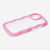 Pink wavy cover for Iphone 15 Media Flying Tiger Copenhagen 