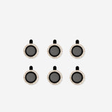 Rhinestone phone camera lens decorations - 3 pcs