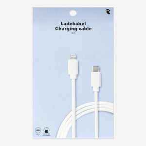 Flying Tiger Copenhagen USB-C charging cable, 300 cm long, media type, with a durable design for fast device charging.