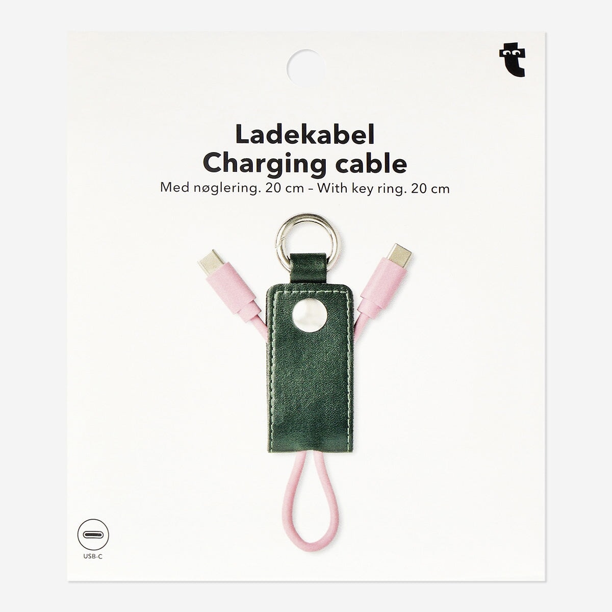 USB C charging cable with keyring Media Flying Tiger Copenhagen 